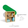 Breites Bücherregal mit 2 Fächern, Saphir Eiche Produktbild-Vorschau 6