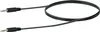 A black audio cable with two 3.5mm jack connectors. Produktbild-Vorschau