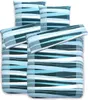 Hochwertige Biber Bettwäsche Baumwolle Streifen 155x220 Produktbild-Vorschau 1