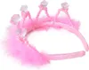 Prinzessin Krone Diadem mit Perlen Kette rosa Pretty Produktbild-Vorschau 4