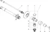 An exploded diagram of plumbing components with numbered parts. Náhled obrázku produktu
