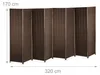 Relaxdays Paravent Raumteiler, HxB: 170x320 cm, faltbarer Produktbild-Vorschau 12