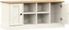 vidaXL Schuhbank VIGO Weiß 106x35x45 cm Massivholz Kiefer Produktbild-Vorschau 5