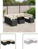 The Living Store 10-tlg. Garten-Sofagarnitur mit Kissen Produktbild-Vorschau 1