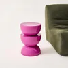 Tavolino in metallo effetto glassy, 46,5cm, Rosa Anteprima dell’immagine prodotto 4