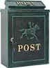 vidaXL Wandmontierter Briefkasten Grün 29 x 13 x 41 cm Produktbild-Vorschau 1