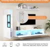 Set di pensili TV Merax 3 pezzi con illuminazione a LED Anteprima dell’immagine prodotto 5