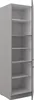 Küchen Hochschrank 60cm Hochglanz Grau Küchenzeile Produktbild-Vorschau 2
