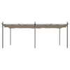 vidaXL Pergola avec toit coulissant Taupe 589x292x230 cm Voir les images du produit 3