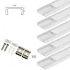 LED-Stripe-Profil, 5x LED Aluprofil Aluminium Profile Alu Produktbild-Vorschau 3