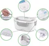 A collage of images showing different features of an electric lunch box. Anteprima dell’immagine prodotto