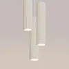 Moderne beige runde Pendelleuchte Ø20cm drei Wellrohre für Produktbild-Vorschau 16