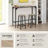 Table de bar industrielle Kerry 120x40x100,5cm - Bois clair Voir les images du produit 2