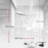 B.K.Licht LED Klemmleuchte Weiß 3,5W 350lm warmweiß 3000K Produktbild-Vorschau 8