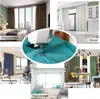 A collage of different rooms showcasing curtains and a sewing machine. Produktbild-Vorschau