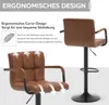 Meisterhome® Barhocker 2er Set - Höhenverstellbar mit lehne Produktbild-Vorschau 2