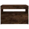 vidaXL Armoire TV avec lampes LED Chêne fumé 60x35x40 cm Voir les images du produit 13