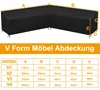 Gartenmöbel Abdeckung L-Form Wasserdichte Ecklounge Sofa Produktbild-Vorschau 7