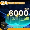 Akku Laubbläser mit 2× 6000mAh Akkus & Ladegerät, 5+1 Produktbild-Vorschau 4