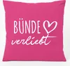 Huuraa Kissen Bünde verliebt 40x40cm mit Füllung Fuchsia Produktbild-Vorschau 1