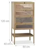 Relaxdays Hamsterkäfig aus Holz, 3 Etagen, Klappen, Produktbild-Vorschau 12