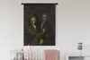MuchoWow® Wandteppich Wandbehang Selbstporträt mit Blick Produktbild-Vorschau 2