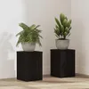 vidaXL Porta piante, 2 pezzi, nero, aspetto legno di Anteprima dell’immagine prodotto 2