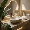 Rea Umyvadlo Na Desku Isla Warm Beige Náhled obrázku produktu 4