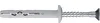 A single wall anchor and screw assembly against a white background. Náhľad obrázku produktu