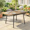 Outsunny Gartentisch 140 x 80 cm für 6 Personen Produktbild-Vorschau 8