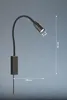 LED Wandleuchte, Flexo-Spot, Metall, Schwarz, Dimmbar, H 61 Produktbild-Vorschau 8