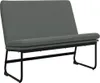 vidaXL Lavice tmavě šedá 100x75x76 cm Látka Náhled obrázku produktu 1