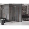 Mexen Velar Duschabtrennung 100x90cm Kupfer gebürstet, Produktbild-Vorschau 2