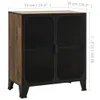 vidaXL Armadio rustico marrone 72x36x82 cm in metallo e MDF Anteprima dell’immagine prodotto 9