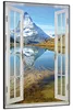 Wallario Wandbild mit Fenster-Illusion: Matterhorn - Produktbild-Vorschau 2