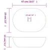 vidaXL Lavabo da appoggio nero e blu ovale 47x33x13 cm in Anteprima dell’immagine prodotto 8