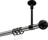 Interdeco Gardinenstange / Vorhangstange Edelstahl-Optik / Produktbild-Vorschau 1
