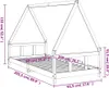 vidaXL Dětská postýlka 90x200 cm z masivního borovicového Náhled obrázku produktu 7