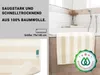 2er Set Duschtücher aus Baumwolle, 75x140 cm, beige Produktbild-Vorschau 4