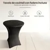 IvoQ Tavolo alto nero – Inclusa copertura elasticizzata Anteprima dell’immagine prodotto 4