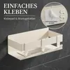 DEKAZIA® Duschablage ohne Bohren Weiß – Duschregal Produktbild-Vorschau 3