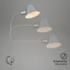 Bettleuchte Bettlampe schwenkbar Leselampe 1xE27 10W chrom Produktbild-Vorschau 3