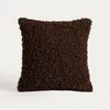 HOMLA Kissenbezug SOLANO, braun, aus Bouclé-Stoff mit Produktbild-Vorschau 2