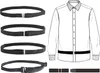 INF Cintura Regolabile Antiscivolo per Camicia - Camicia Anteprima dell’immagine prodotto 1