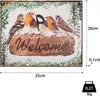 Moritz Blechschild 25 x 20 cm Welcome Schild Vögel Deko Produktbild-Vorschau 3