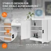 ML-Design Aktenschrank abschließbar, 90x40x90 cm Weiß, Produktbild-Vorschau 3