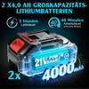 Akku Hochdruckreiniger mit 2x4.0Ah-Akkus, 45Bar, Produktbild-Vorschau 3