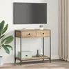vidaXL Konzolový stolek Artisan dub 75 x 34,5 x 75 cm Náhled obrázku produktu 4