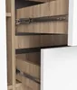Akord Komoda 2 dveře 3 zásuvky dub Sonoma/bílá 101x35x76 cm Náhled obrázku produktu 5