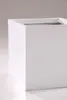 VIVANNO Jardinière en fibre de verre BLOCK cube, blanc mat Voir les images du produit 7